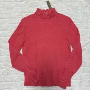 J. Crew Wool-blend Ruffleneck Sweater NWT Size Small